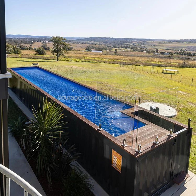 container pool with jacuzzi container swimming pool 40 feet container swimming pool hotel