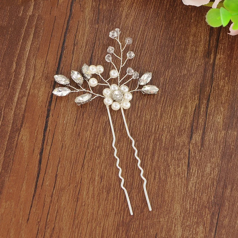 Handmade fashional accessories crystal elegant bridal diamond hair clip and pins for wedding GP-57