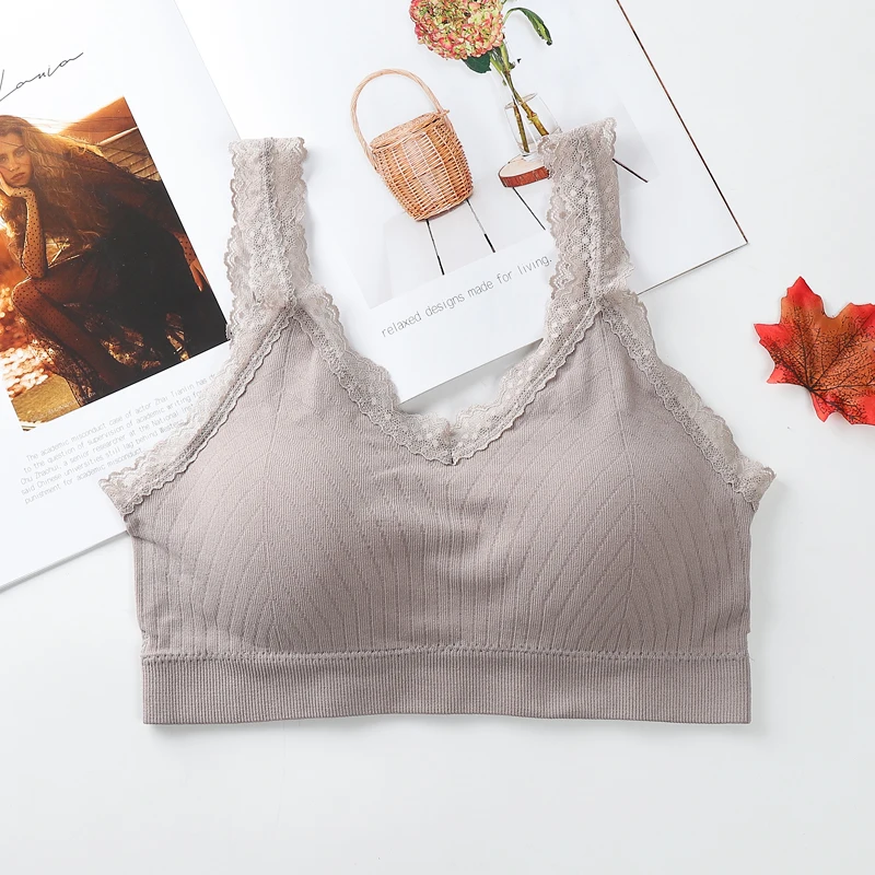 
Hot style breast Tube Top New girl U back wave point with lace strap Seamless vest fashion style seamfree bra 