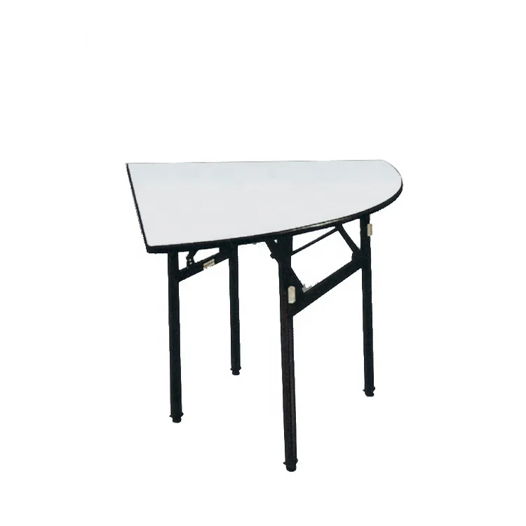 Hotel furniture combination round half serpentina plegable S shape crescent folding table for dining banquet