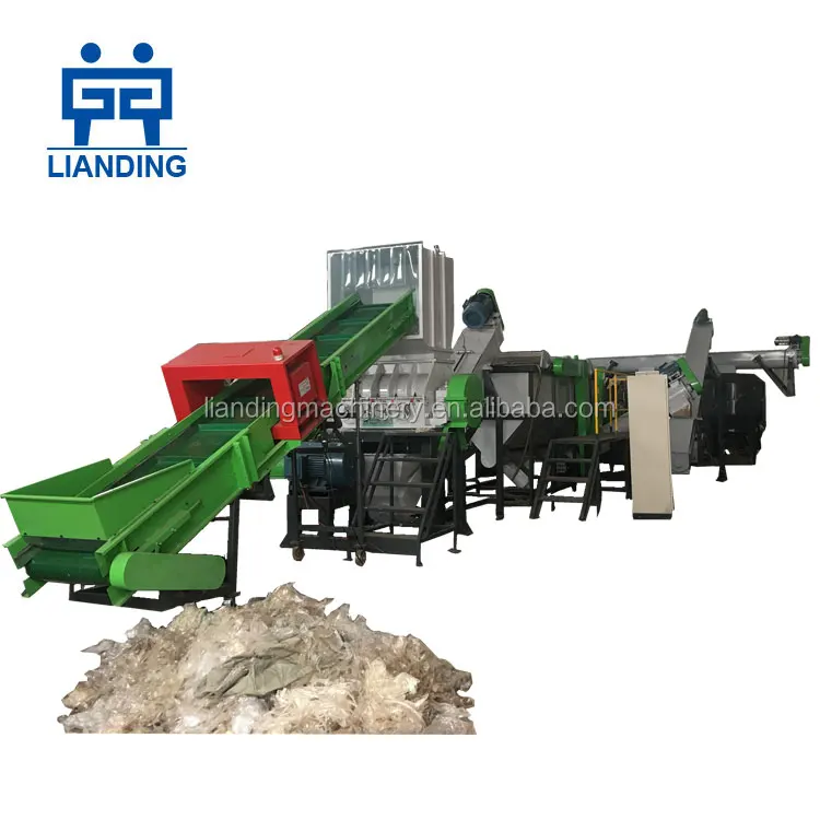 Автоматические отходы, пластиковые полипропиленовые пакеты, линия промывки полиэтиленовой пленки, машина для переработки пластика, цена