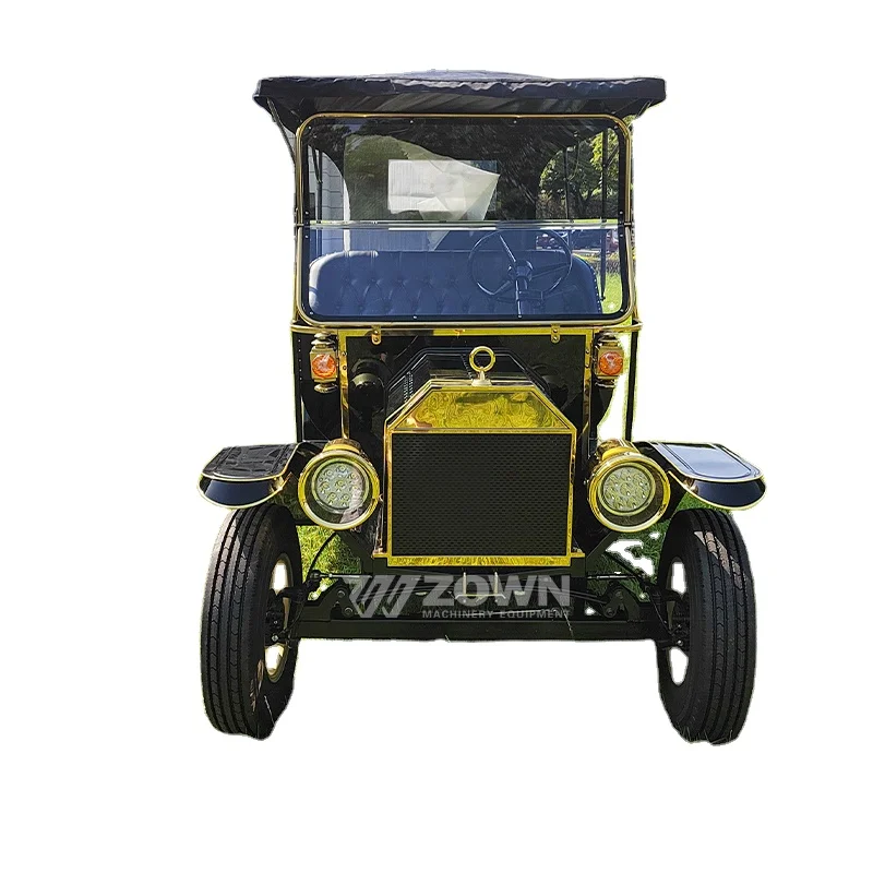 New Design Classic Luxury Vintage Electric Vehicle for Adults 4 Wheels Low Speed Special Transportation Car