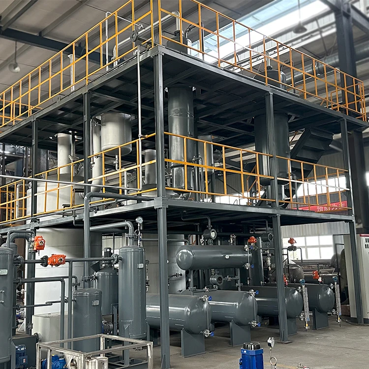 waste car oil distillation to diesel recycling machine used oil re refining machine