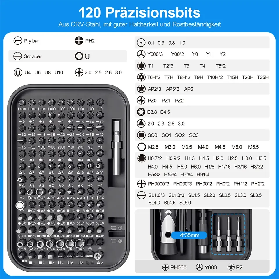New Arrival 130 in 1 Household DIY Repair Tool Kit Portable Screwdriver Set for Phone Laptop Computer Watch