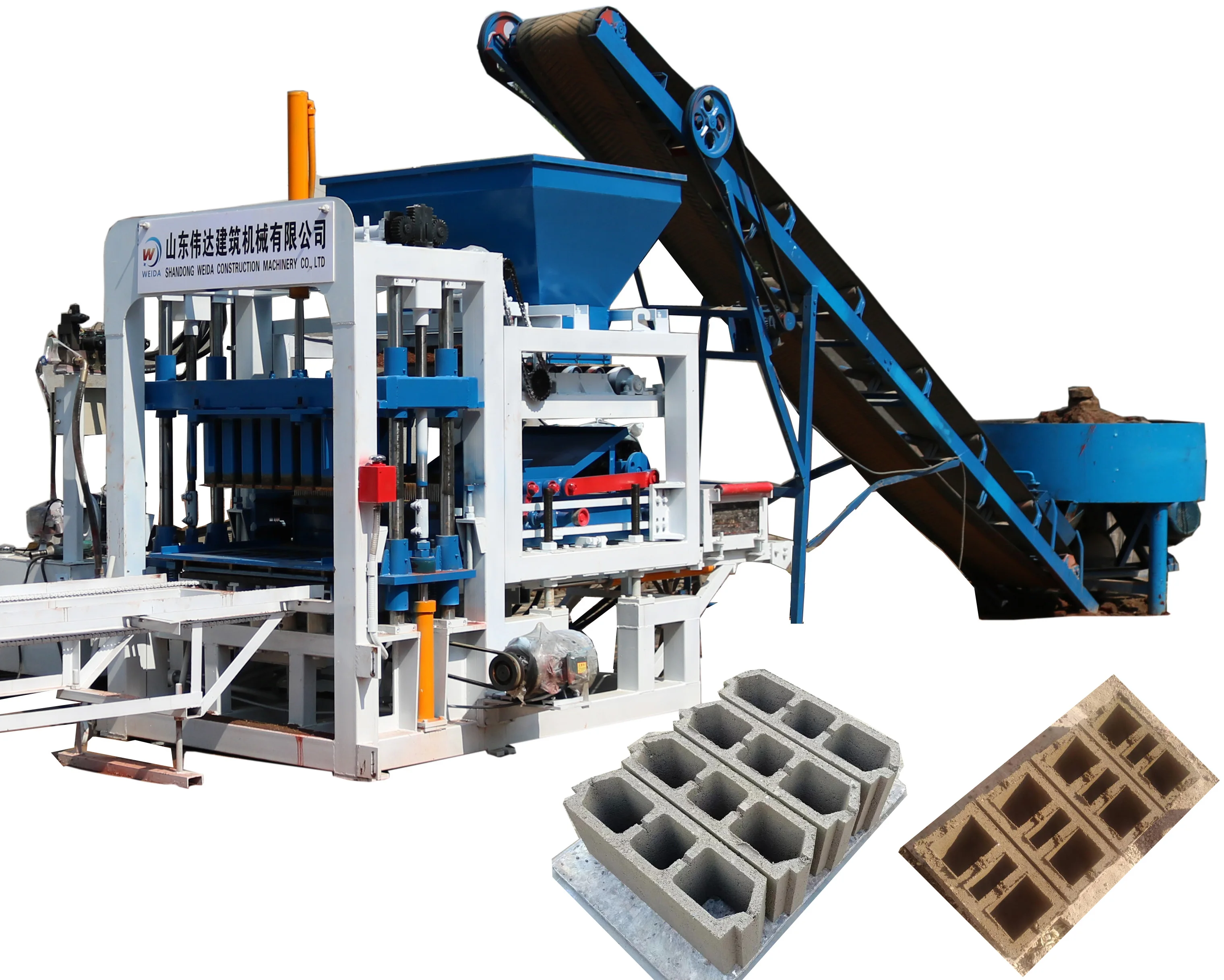 QT4-18 automatic hydraulic cement concrete standard brick making machines for sale in zimbabwe