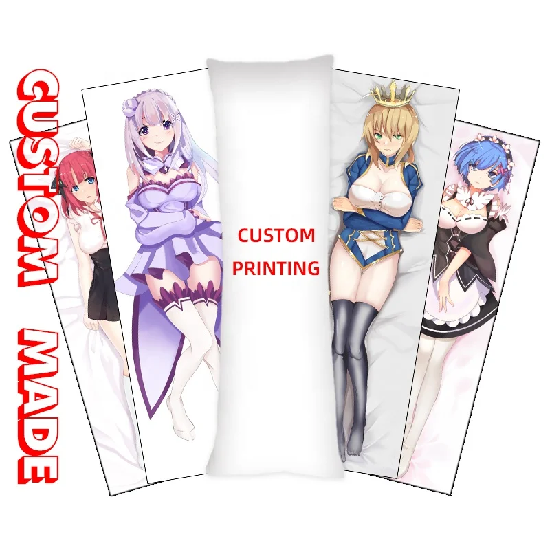 Anime hug pillow body pillow custom design  naked sexy anime girls