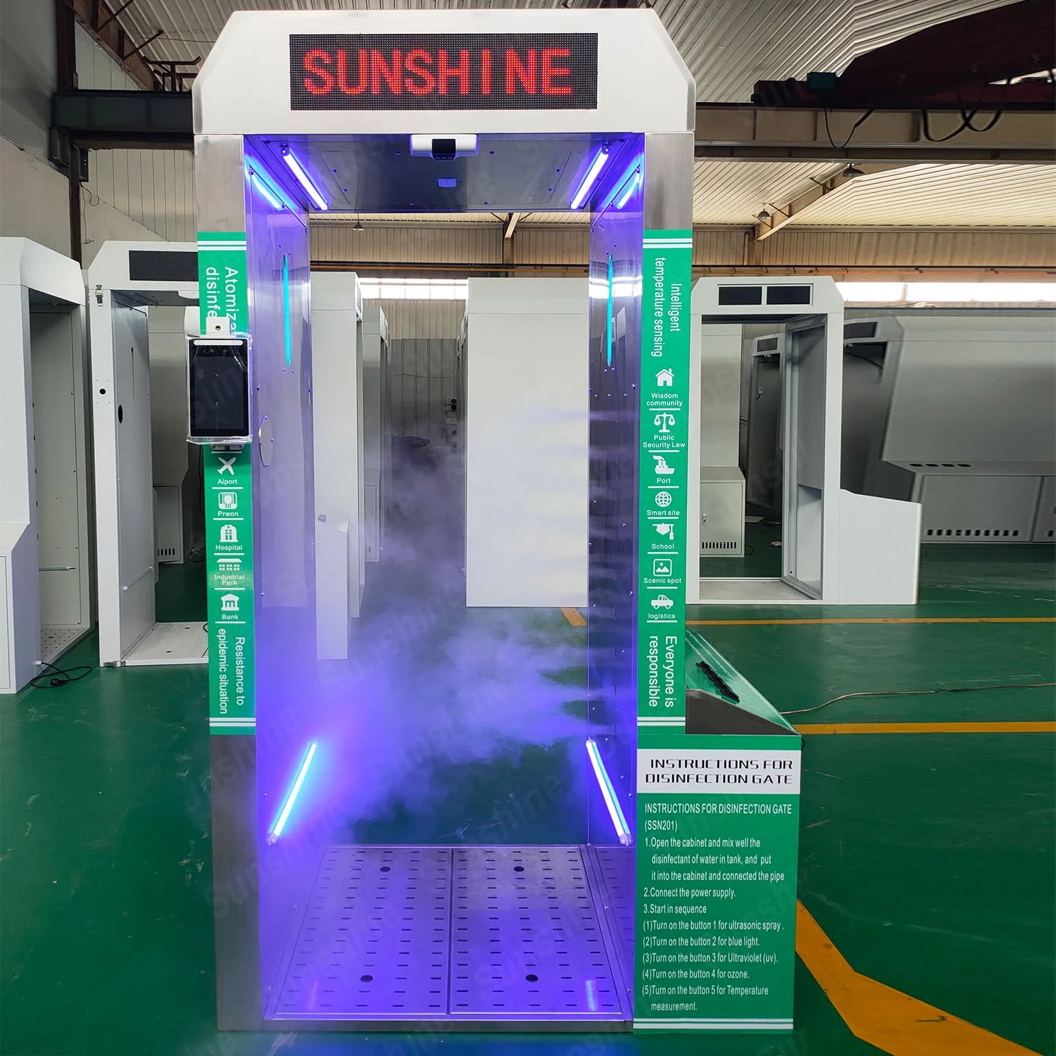 
2021 factory wholesale disinfecting fogger machine Disinfection Channel machine disinfecting medical spray for entrance 