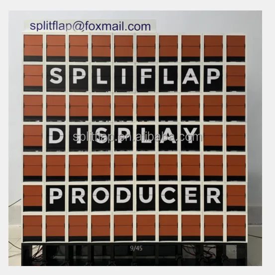 Jeans brand split flap display board store sign design