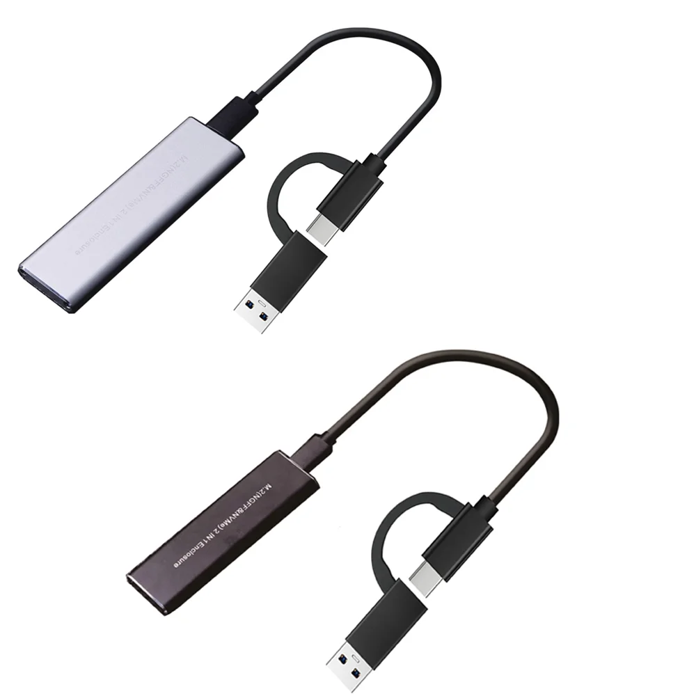 Корпус для SSD-накопителя KingSpec M2 футляр NVME M.2 на USB Type C 3 1 адаптер SSD m.2 PCIE NGFF корпус SSD-диска M