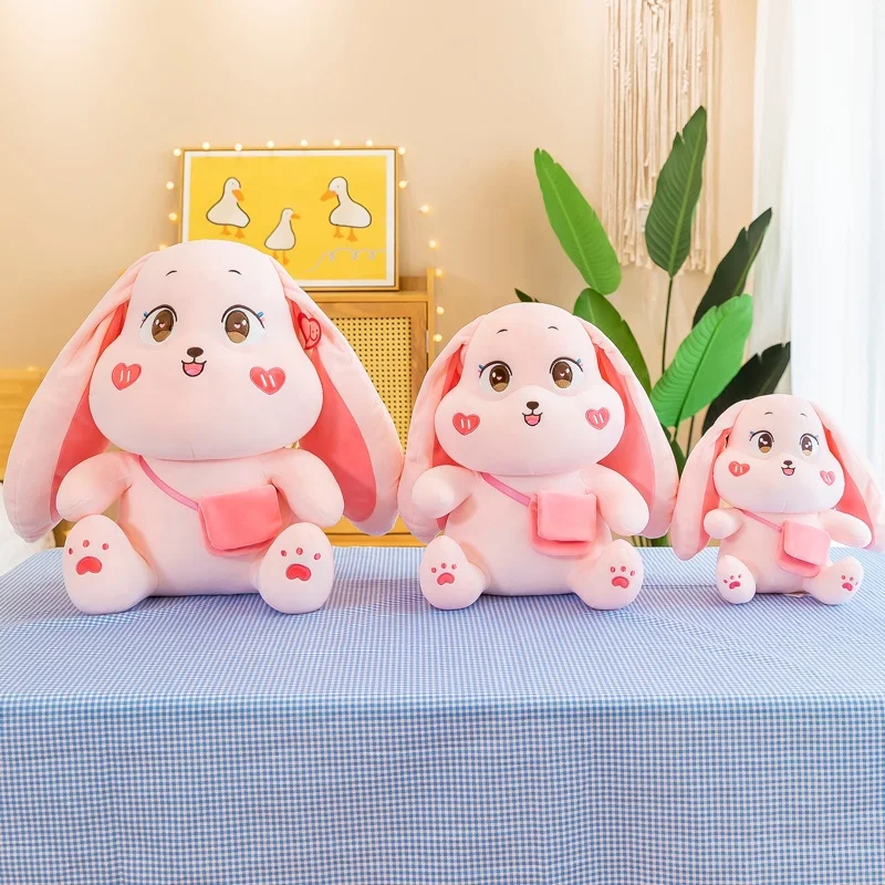 Big Fat Rabbit Doll New Arrival Custom Stuffed Animal Toys Plush Big Face Rabbit Plush Toys Free Samples Wholesale Baby Unisex
