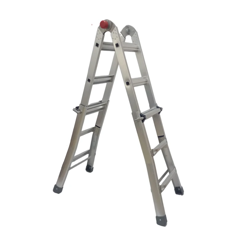 2022 latest 4 x 3 multi-function ladder with double big joint folding step ladders multi-purpose ladeers 12 steps en131