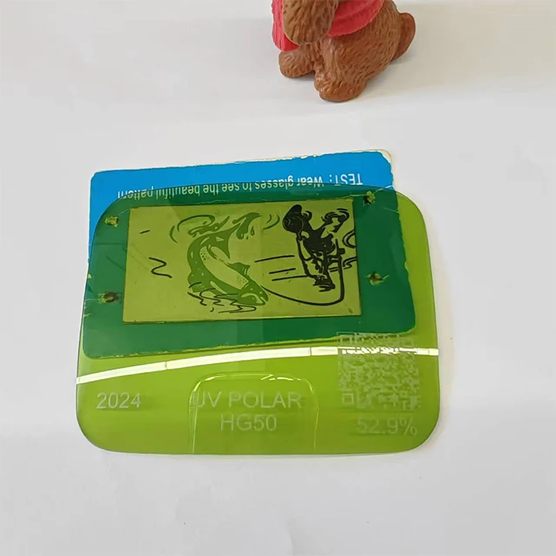 52.9% green TAC polarized sunglasses lens high quality hot sale nice color sun lenses 2024