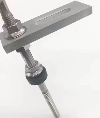 hot sale Industrial ISO Standard Plain Finish Aluminium Steel Stainless Steel Solar Roof Mounting System Kit with Bolt Hanger