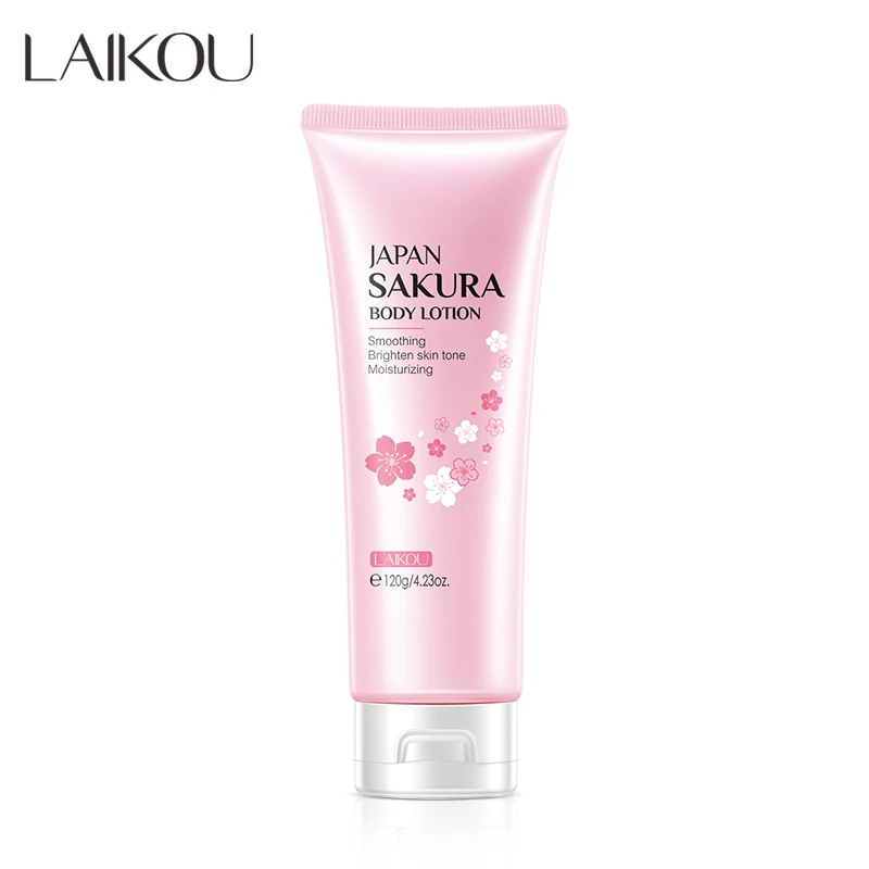 LAIKOU Cherry Blossom Anti Aging Moisturizing Lightening Hydrating Anti Acne Firming Body Lotion And Face Cream For Dark Spots