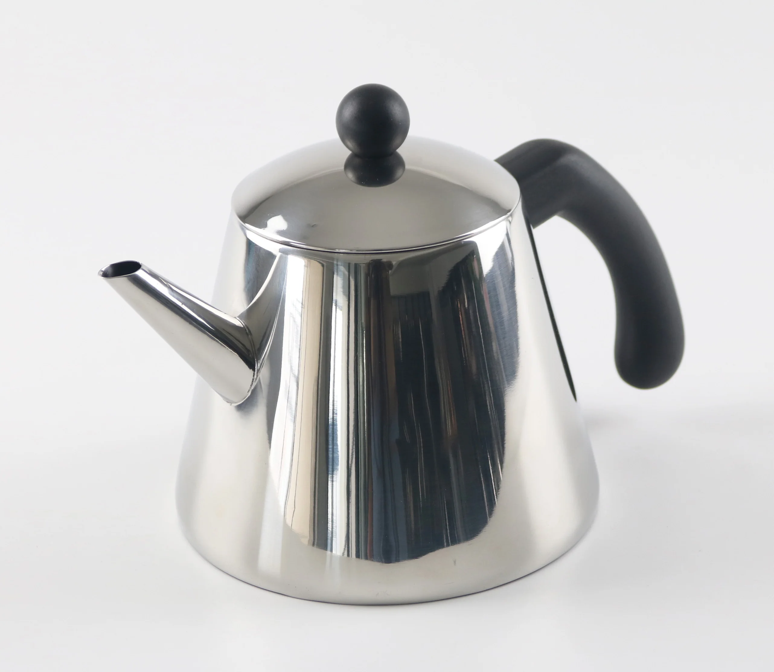 1.2L stainless steel tea pot nylon handle tea strainer infuser filter double wall teapot