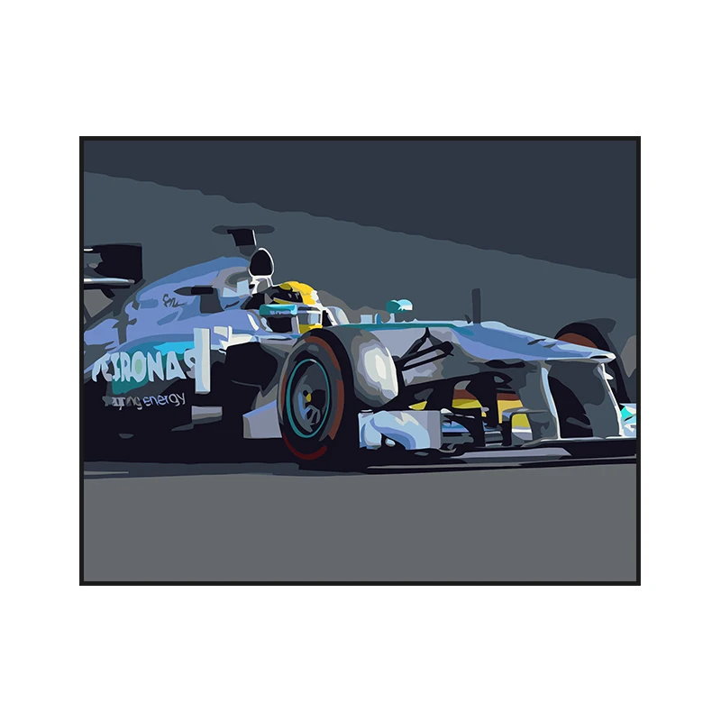 Custom Handmade Sports car Adults Kits Diy Oil Number Painting On Canvas Paint By Numbers