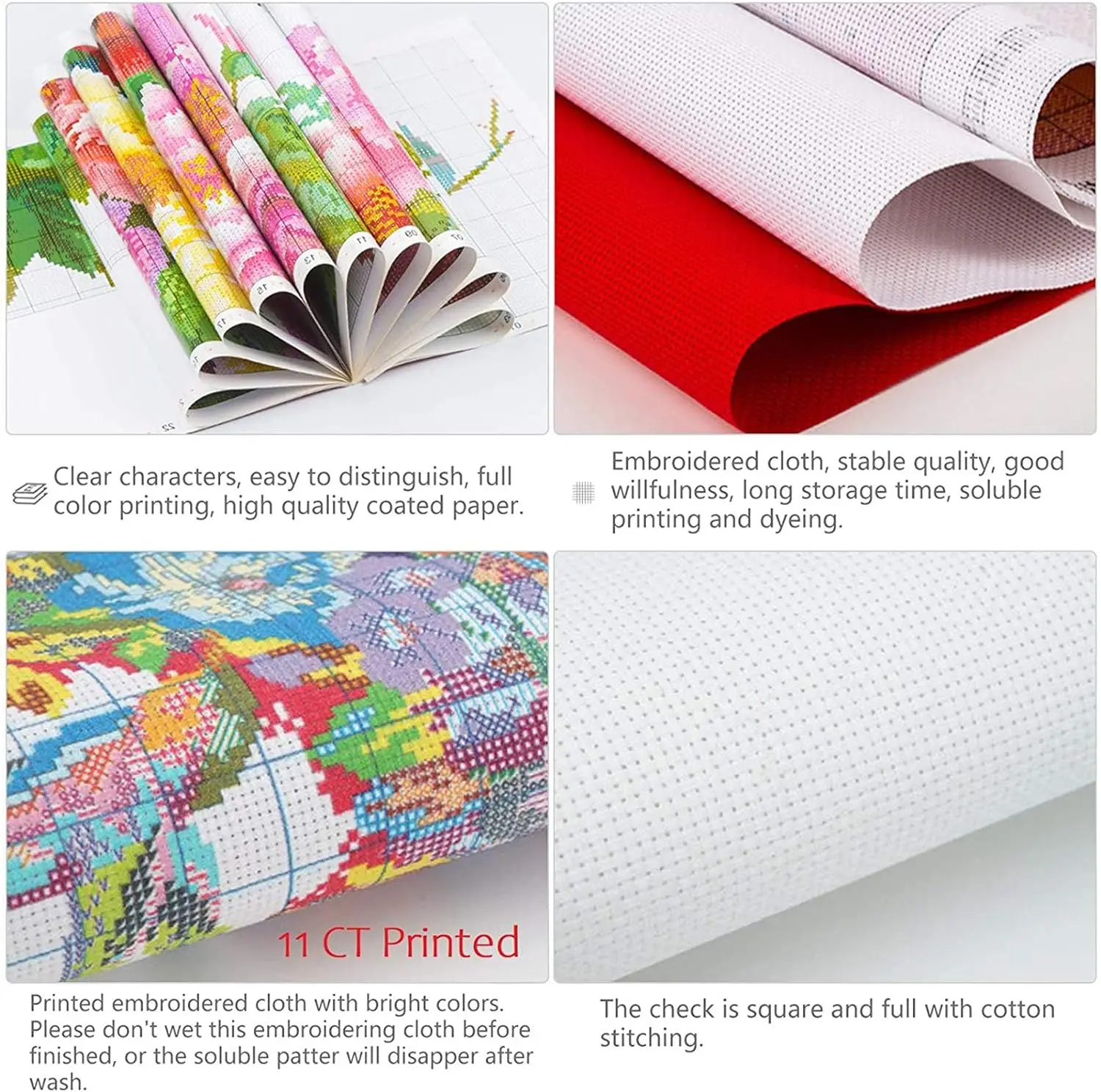 Handmade Full Moon Cross Stitch Painting Embroidery Crafts for Living Room Decoration Handmade gifts