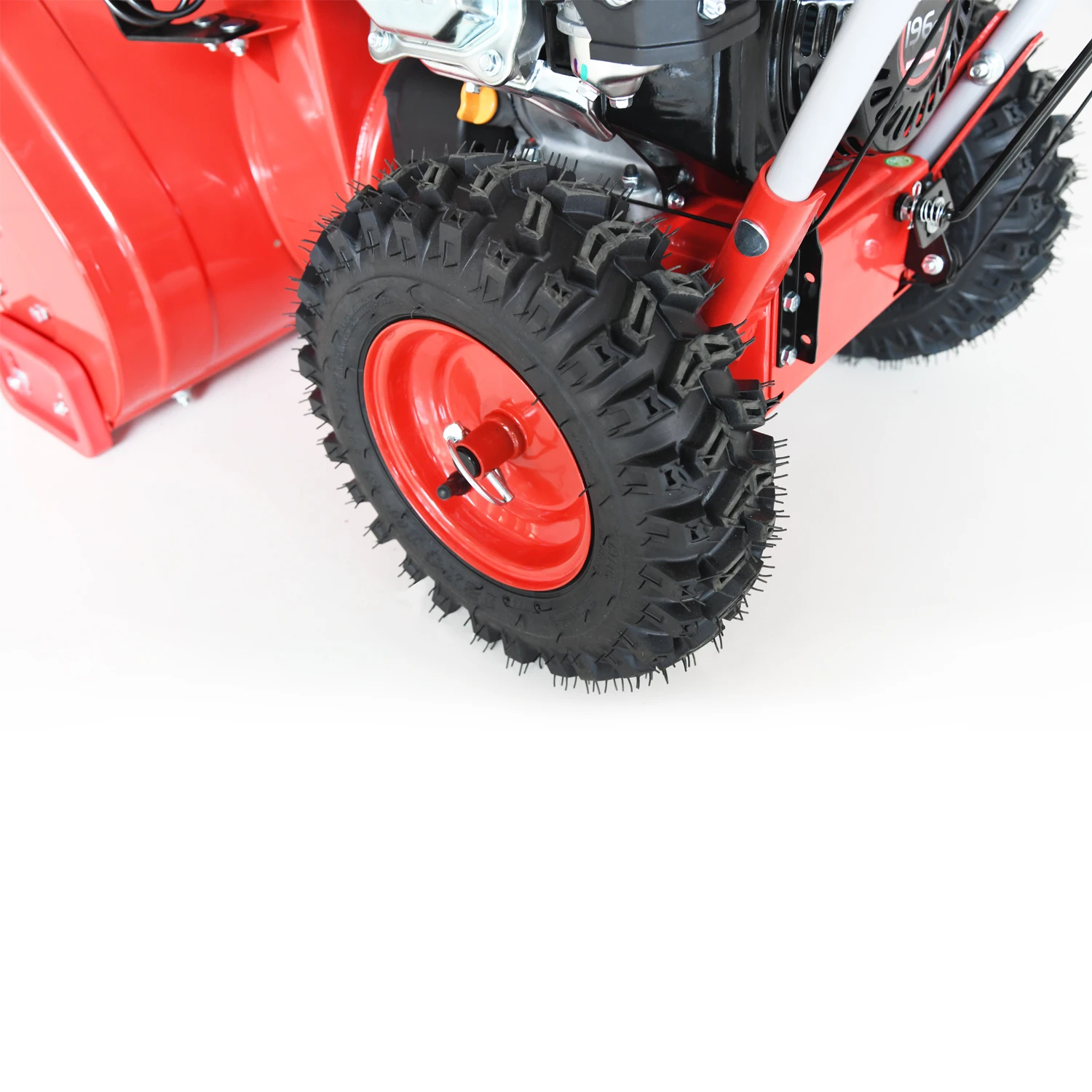 Vertak 196CC Gas Powered Snow Thrower Removal Heavy Duty Snow Plow with 12-Inch Snow Tires for Efficient Winter Maintenance