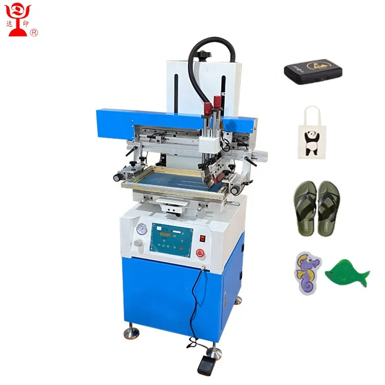 Semi-Auto Logo Screen Print Sandal Flat Printing Machine For Plastic Electronic Products