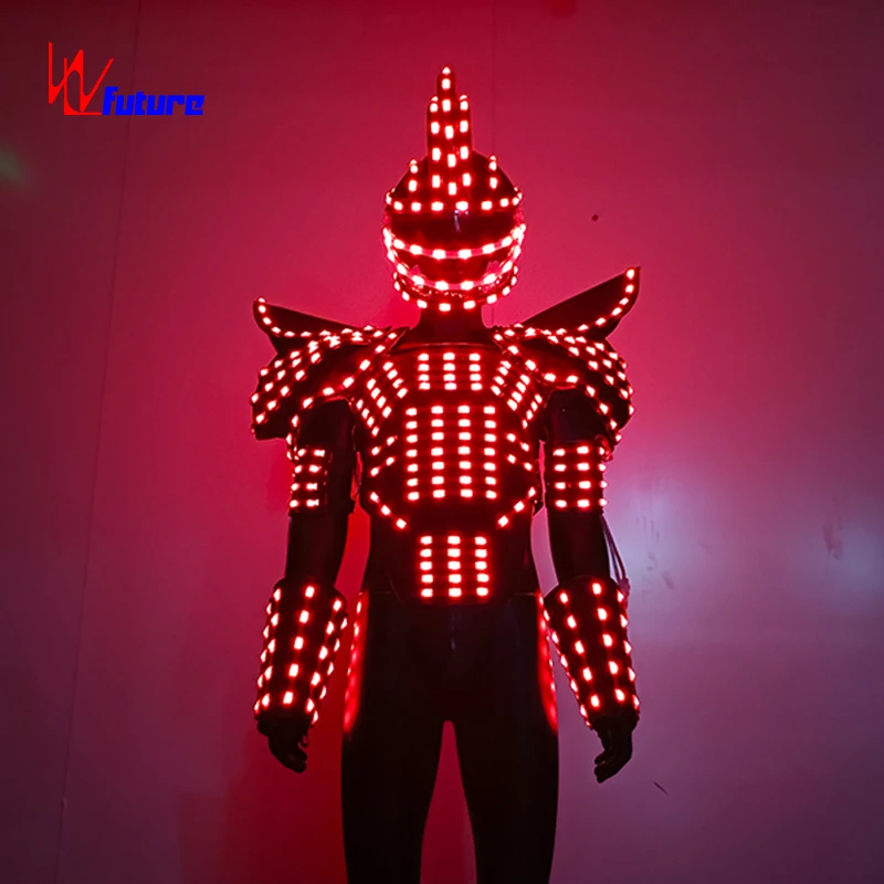 Cool Ancient Warrior Luminous Armor Creative Performance Wear LED Costumes