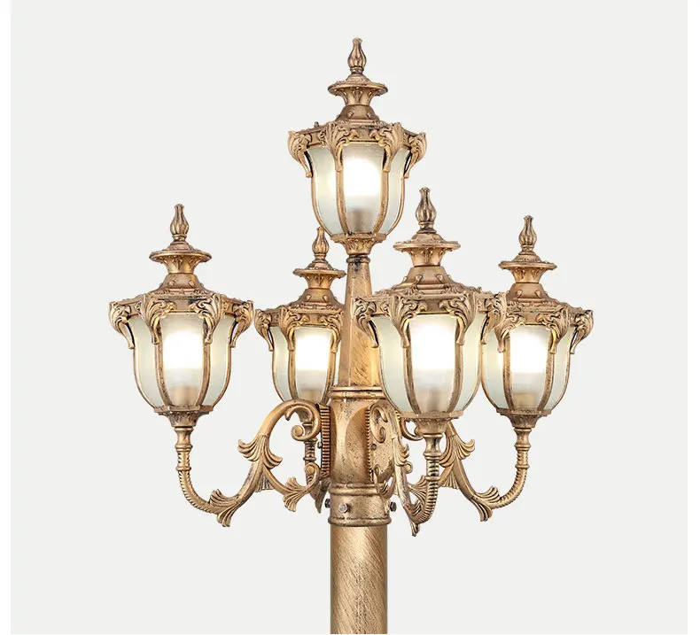 Lights Outdoor Matte Black Brown Yard Bollard Lamps Power 40W Voltage AC220V Warm Natural Cold Led Garden Street lamp