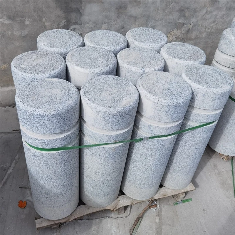 Exterior Grey Granite Villa Landscape Rail for Stair Case Balcony Baluster Polished Outdoor Balcony Railings Graphic Design