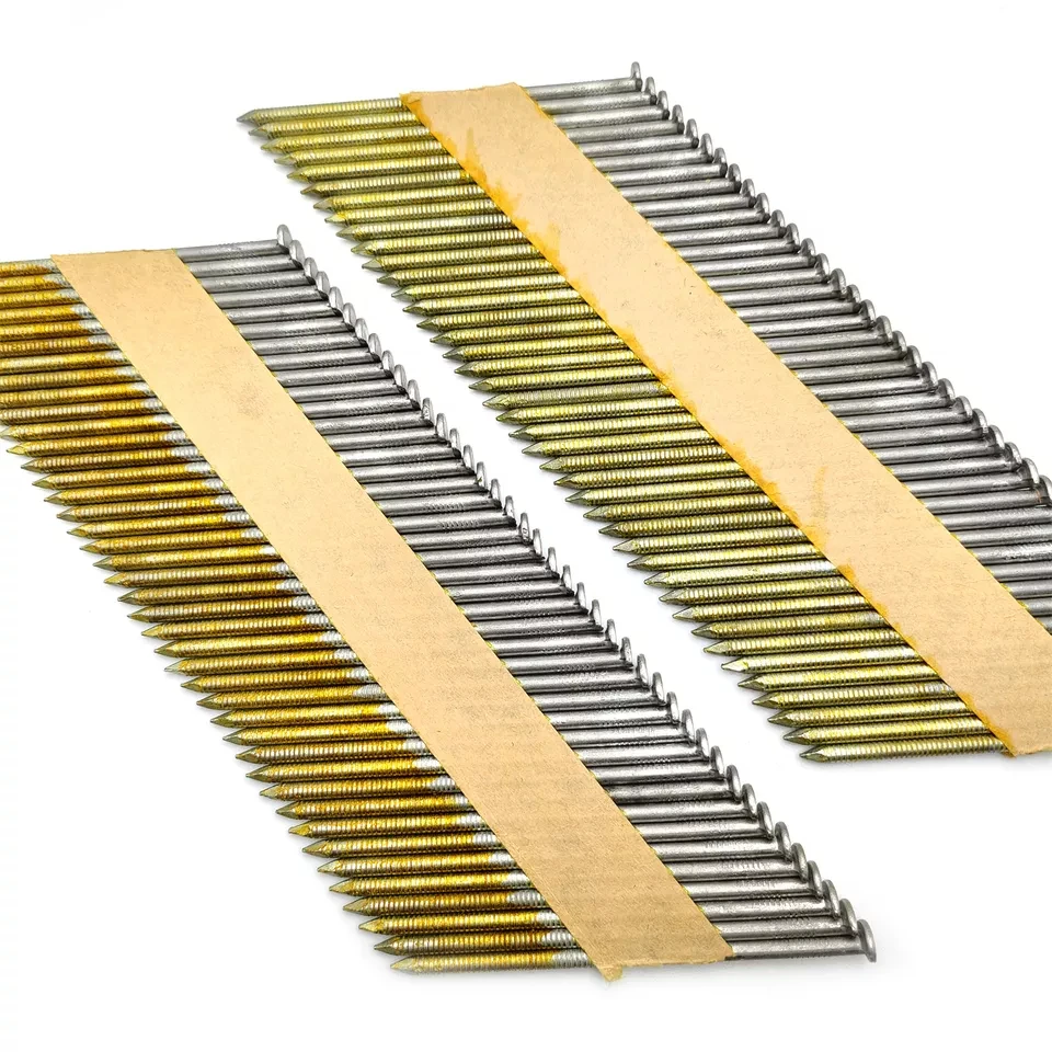 34 Degree Paper Strip Nails Framing Nails 3.05*83mm Smooth Bright Shank Clipped(D) Head Paper Collated Strip Nails