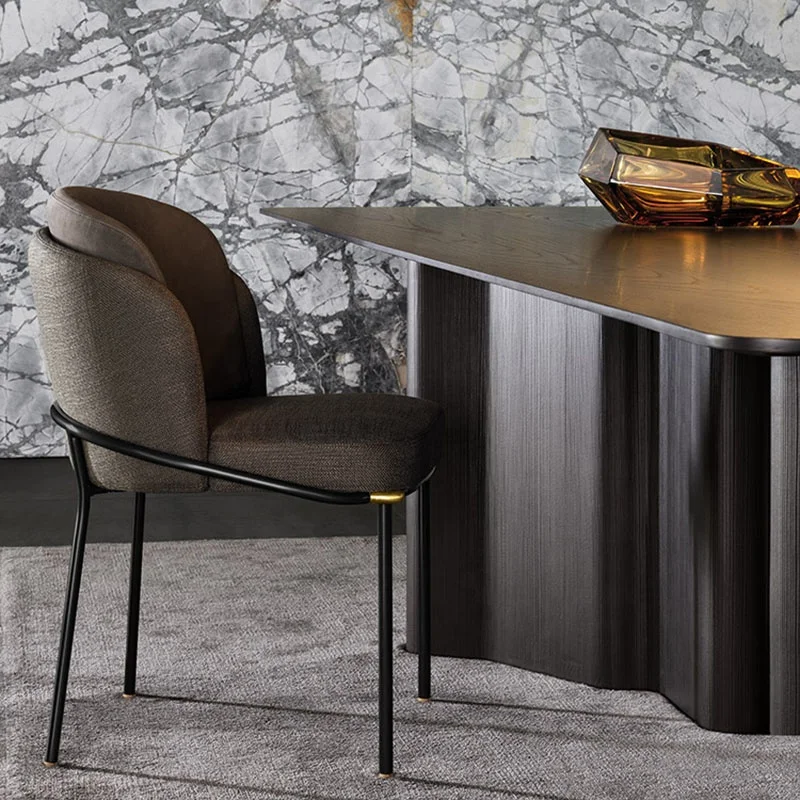 High quality restaurant  dining chair with metal legs china manufacturer
