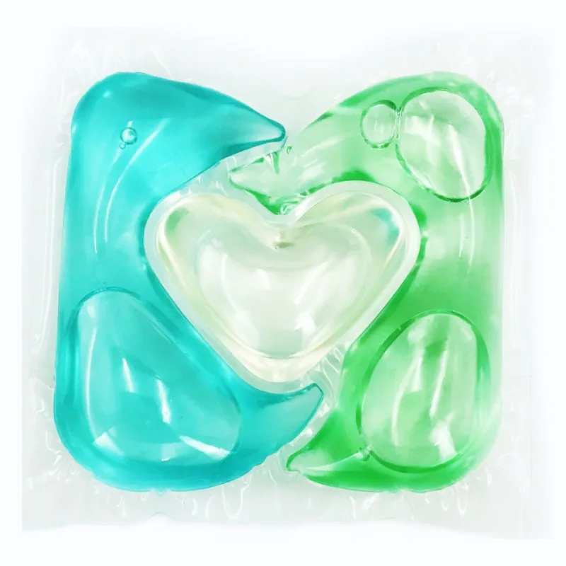 OEM Wholesale Eco-Friendly 3-in-1 Decontamination Laundry Capsules Long Fragrance Disposable Detergent Pods Apparel Gel Shape