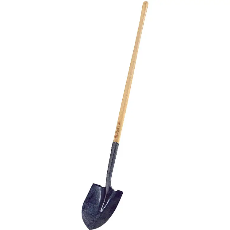 
High quality Round Point Shovel Wooden Handle smooth hardwood handle 
