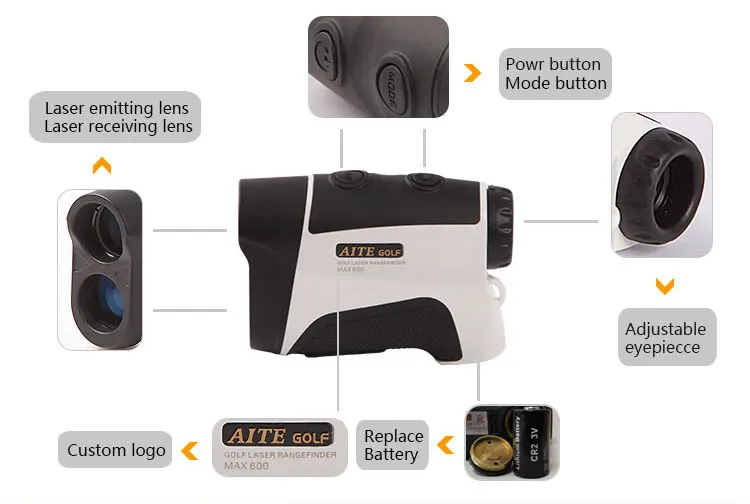 
Jolt Technology laser rangefinder golf 600m range finder pinseeker golf rangefinder 