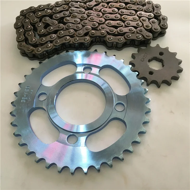  Комплект звездочек для мотоцикла WY125 CG125 XF125 38T/15T 428 A3/1045