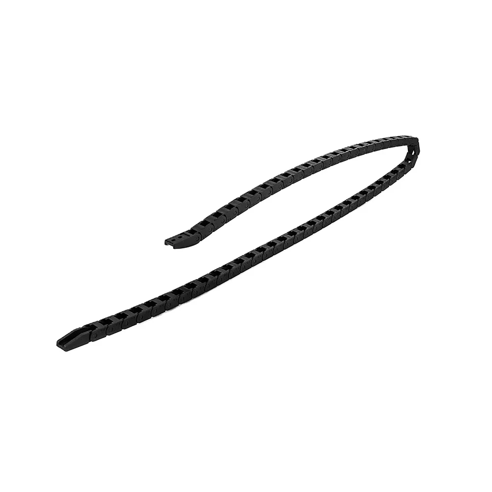 R18 7x7mm Drag Chain Cable Wire Carrier Nylon Non-openable Type 1 Meter with End Connectors