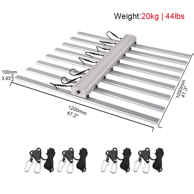 10% Off Discount! 660w 8 Bars Bar Grow Light Led Adjustable Lm301h Mix Cree Lg With Seperate Control System