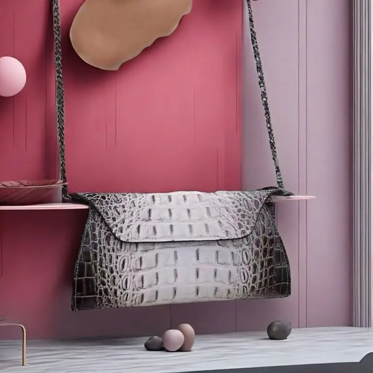 New Envelope Travel Cow Split Crocodile Clutch Purse Dating Blue Clutch Wallet Shopping Women Hand Leather Strap Party Bag