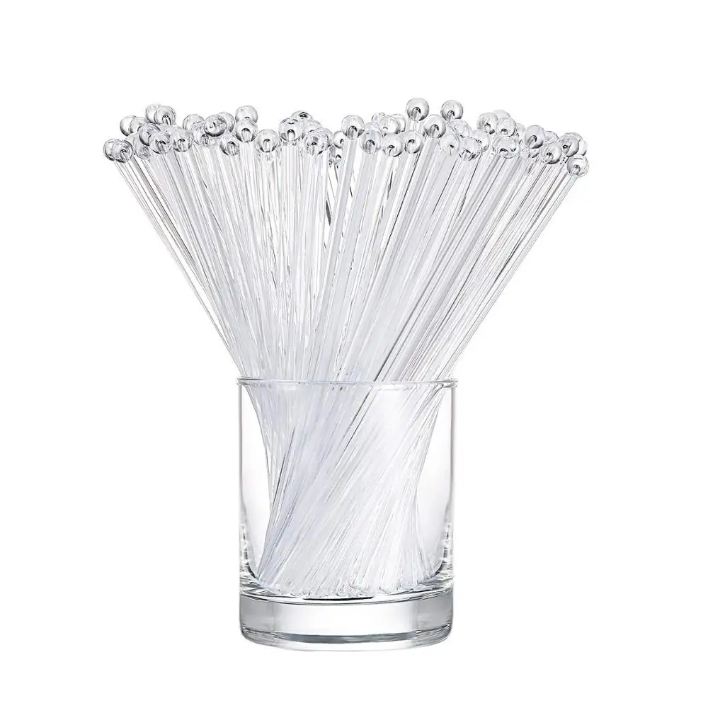 Quality Clear Swizzle Sticks Drink Stir Plastic Stick Cocktail Stirrers Ideal for Bar and Hotel Lot Set