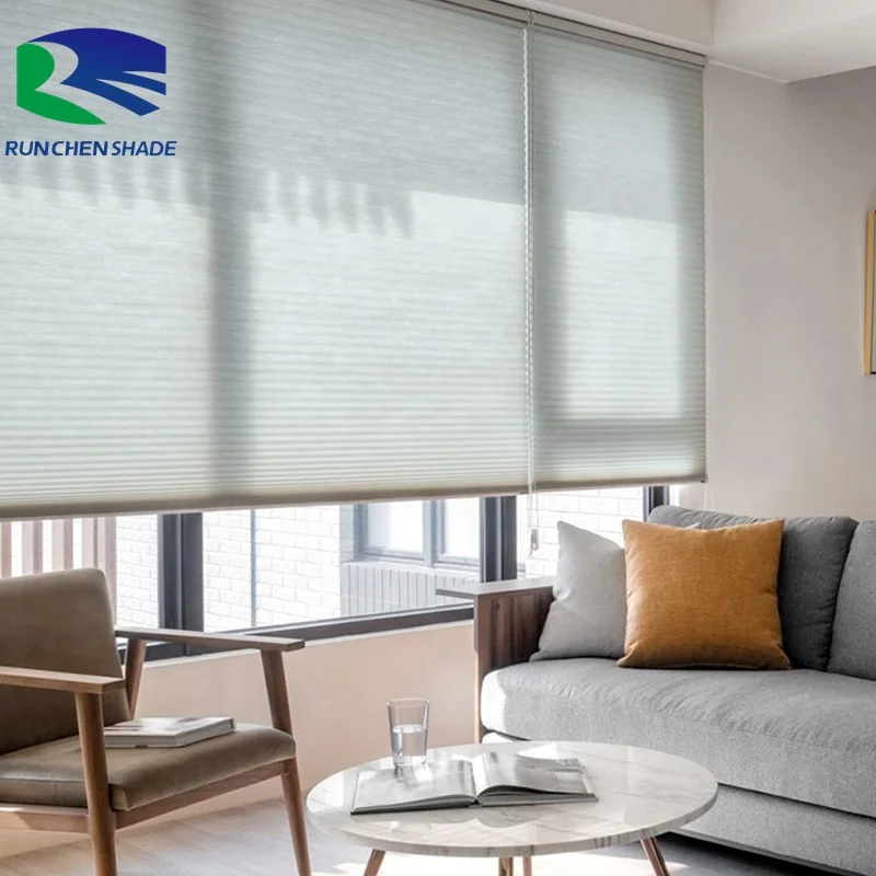Chain honeycomb blinds small orders /sunroom honeycomb cellular motorized