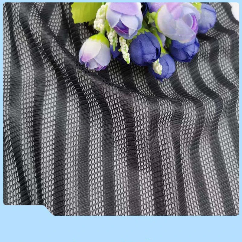 Полиэфирная сетчатая неэластичная узкая полоса быстросохнущая комфортная ткань дышащая для одежды