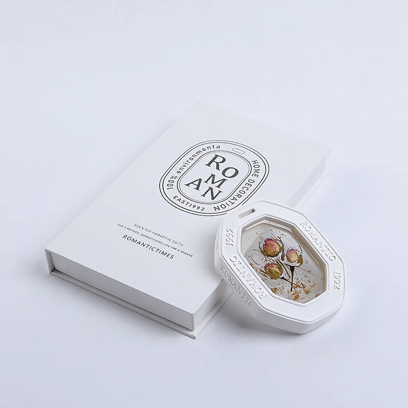 FLORESCENCE Luxury Aromatherapy Christmas Aroma Room Air Freshener Dried Flower Gypsum Scented Candle Wax Tablet Gift Set