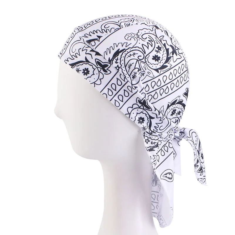 Custom Wave Cap Designer Durags Vendor Paisley Bandana Du Rags Durag for men women