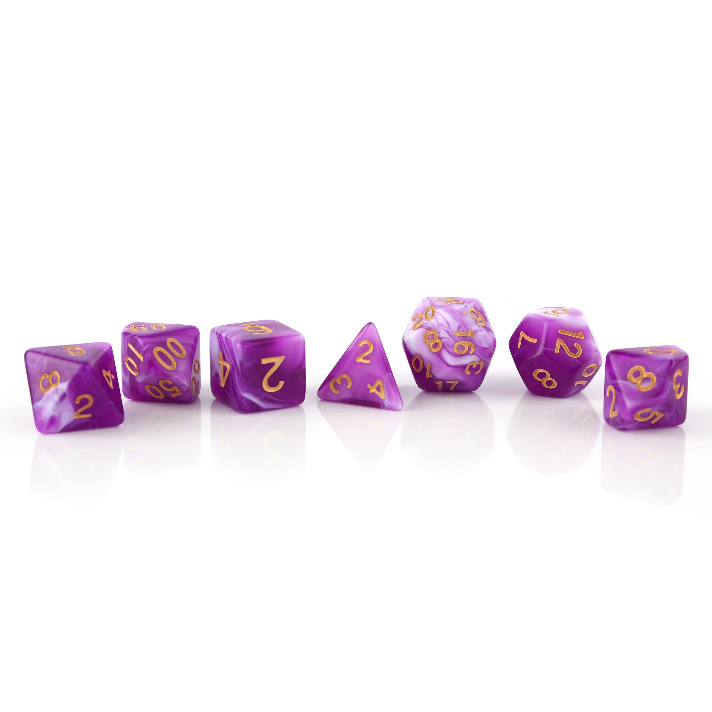 High quality and good price glow in the dark dice set