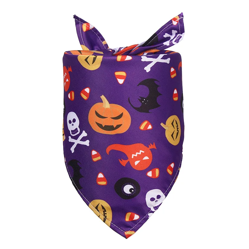 Yiwu Pet Supplier Holidays Pet Bandanas Thanksgiving Christmas Halloween Dog Bandana for Pets Birthday Scarf