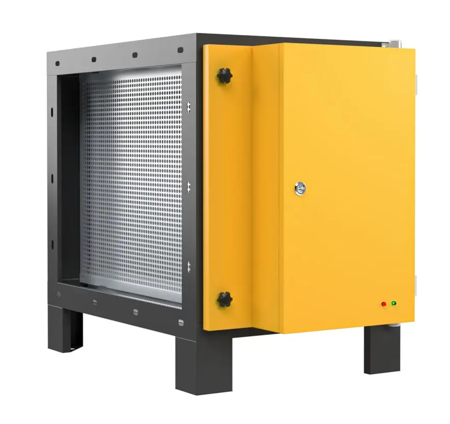 Electrostatic Air Purifier for Cooking Fume and Grease Extraction and Emission Control