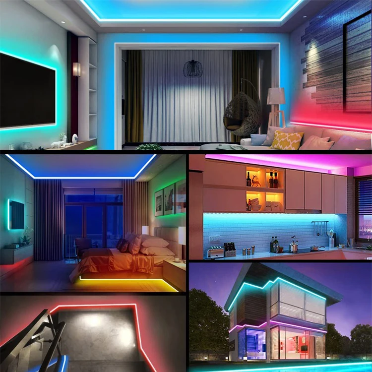 MTv подсветка 5050 Rgb 5 В Гибкий комплект Usb Светодиодная лента 24 ключа ИК пульт дистанционного управления и Bluetooth приложение синхронизация музыки м