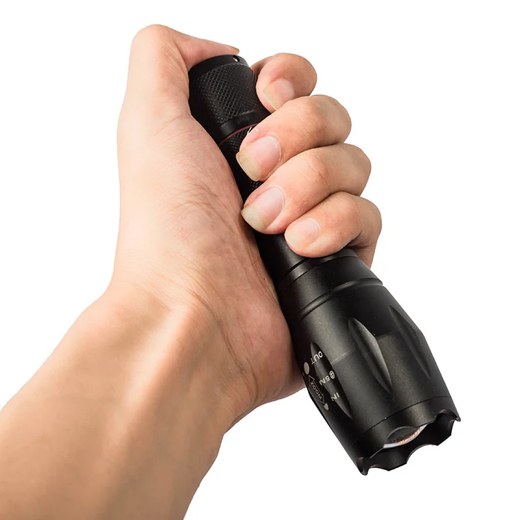 Customized LOGO Wholesale Promotion 10W xml t6 Rechargeable Mini Flashlight USB Torch for Self defense