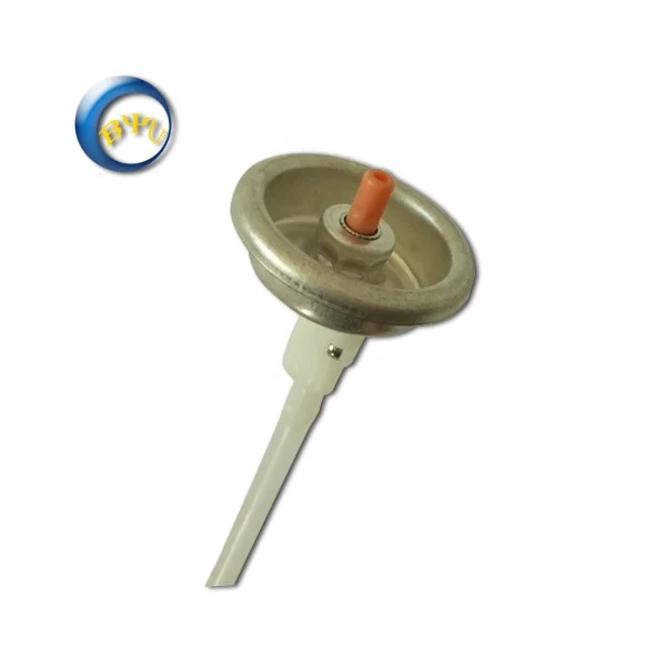 High Quality Continuous Aerosol Valves for Car Care Metal and Tinplate for Chemical Packaging Aerosol Cans by BYU