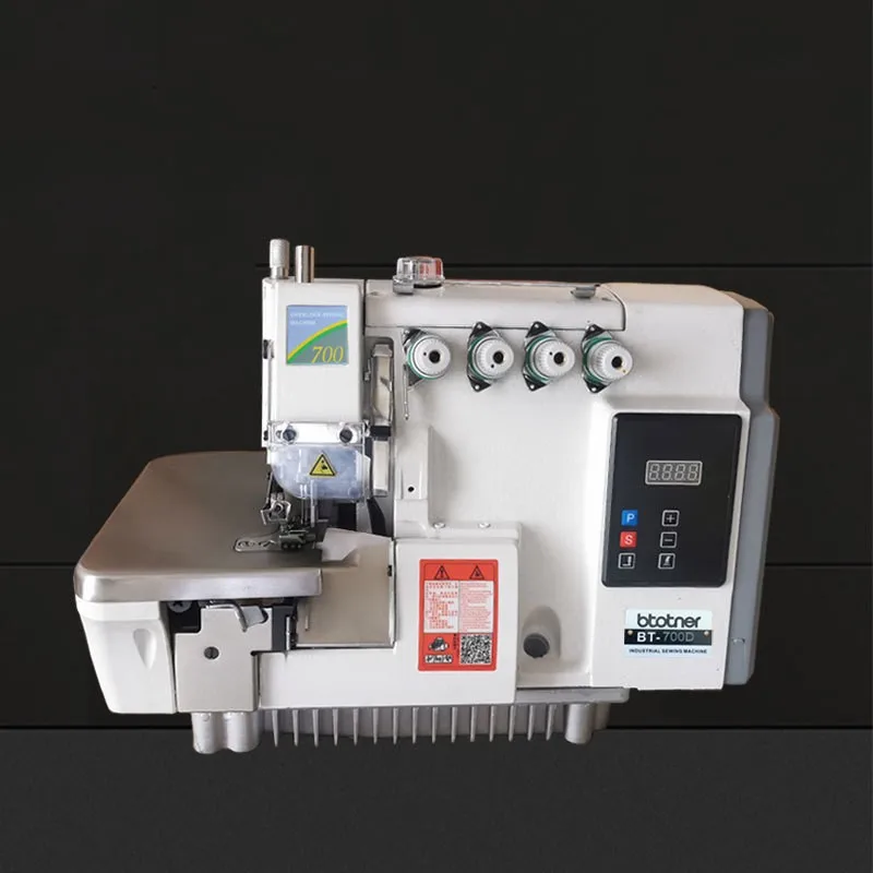 High quality low MOQ brother direct drive 4 threads overlock sewing machine for weaving and sewing