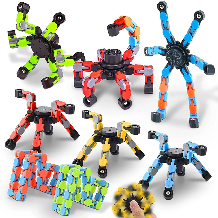 CPC Wholesale deformed fidget toys keychain spinner GYRO stress relief toy