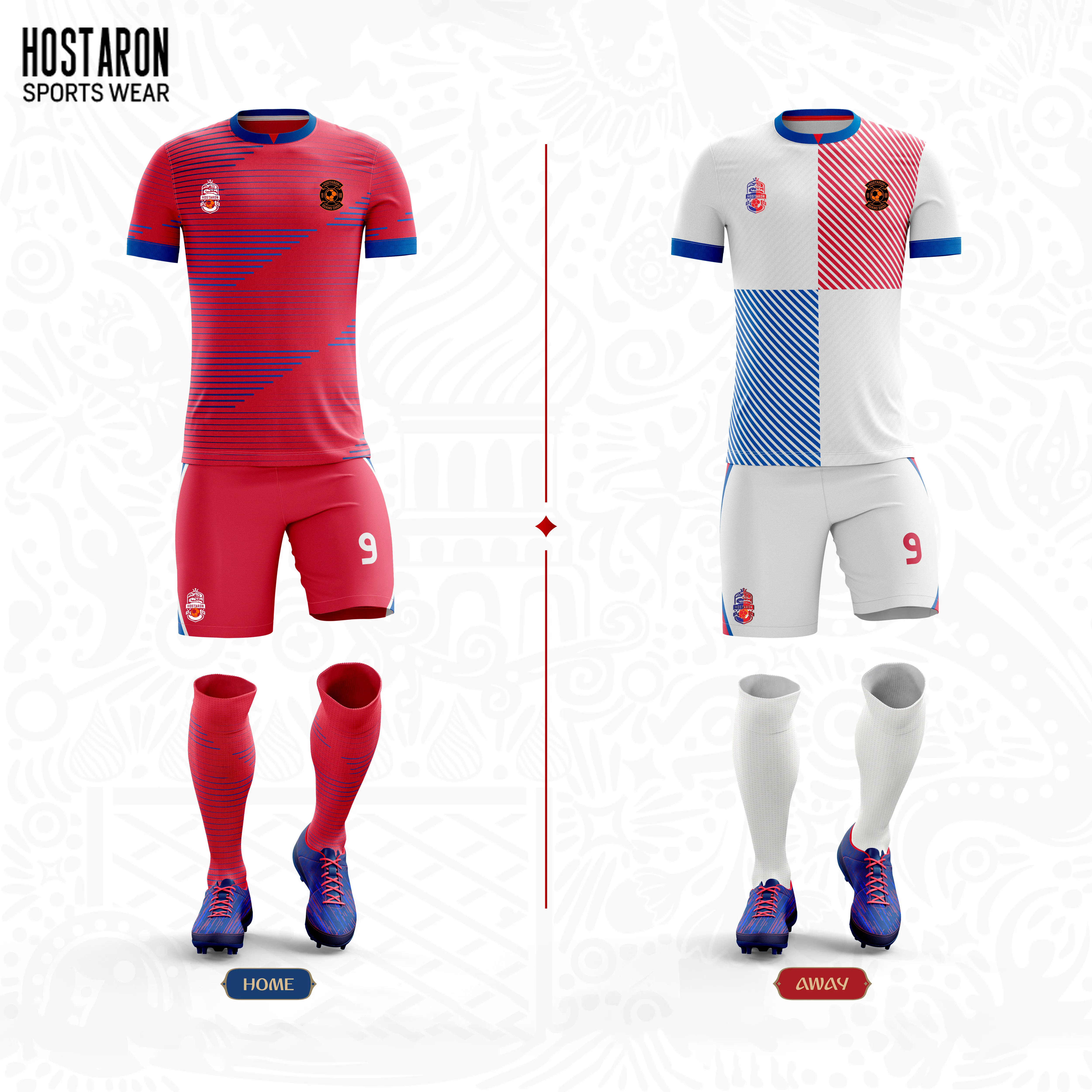 HOSTARON New Season Club High Quality Orange Colour Football Jersey White Color Soccer Uniform Tracksuits Training Soccer Shirt