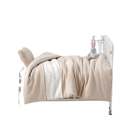 Детский мягкий 100% хлопок органический муслиновый Комплект постельного белья оптом детские кроватки наборы